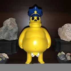 The Simpsons Chief Wiggum Naked Bizarre