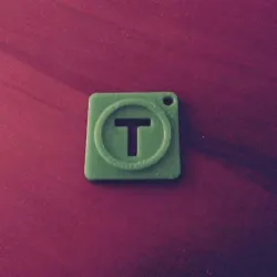 Thingiverse Logo Keychain