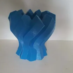 Twisted Hexagon Colum pot/vase  2