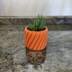 Twisted Lines IKEA Mini Cactus Pot