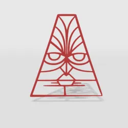 wall decor tiki mask