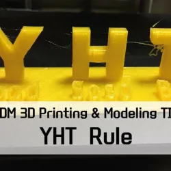 "YHT Rule" for learning of FDM 3D printer