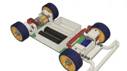 3d printed RC car with brushless motor