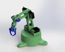 3D Printed robotic arm with gripper