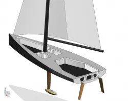 8 m sailing boat concept