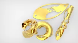 Artistic Leaf Industry Impact Silhouette Pendant - LeaF x VE