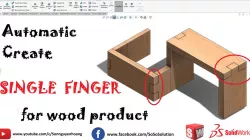 Automatic create Single finger joint wood product