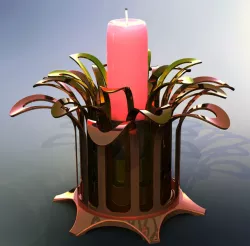 Candleholder "Metal Flower"