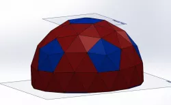 Customizable geodesic dome generator
