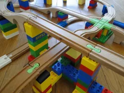 flat duplo brick/duplo-brio connector