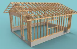 Frame garage