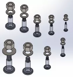 High strength Twist-off control structural bolts