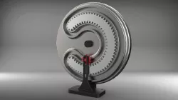 Mangle wheel and pinion gear