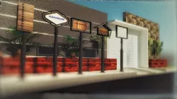 Pole signage model