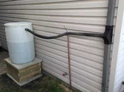 Rain Barrel Water Diverter for 2-5/8" square downspout