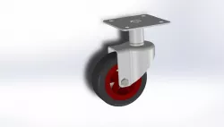 Revolving caster wheel