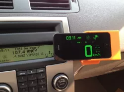 Rotating Car Charger-Holder for iPhone 5 5S with Magnets