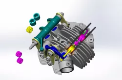Rudge cylinder head
