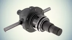 Simple differential gearbox