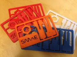 Snap-out business card