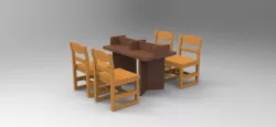 Study Table and Chairs