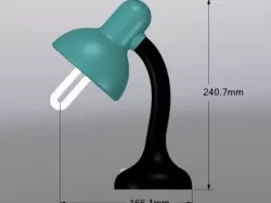 Table Lamp created by DesignSpark Mechanical