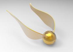 Golden snitch from Harry Potter 3D model
