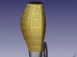 Wall mounted lampshade with bracket for energy efficient light bulb