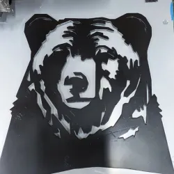 3D Origami wall hanging - Bear