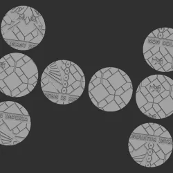 50mm Round Bases and Tops - Imperial Palace