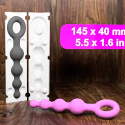 Anal chain / Butt toy with mold