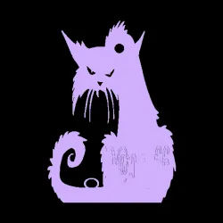 ANGRY CAT LOGO 5mm