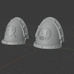 Angry Marine Gravis Pauldrons