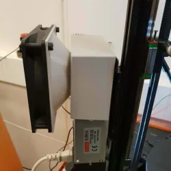 Anycubic Kossel PSU Bracket and duct for 120mm fan