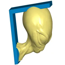 Area 51 Alien Shelf Bracket (Screw or Tape Mount)
