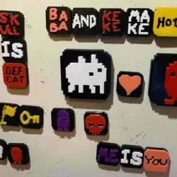Baba is You Refrigerator Magnets