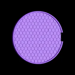 BIG cup coaster / cover with honeycomb pattern