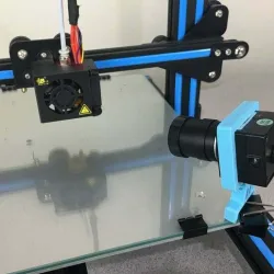 Camera mount for monitoring 3d prints