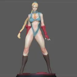 CAMMY STREET FIGHTER GAME CHARACTER SEXY GIRL ANIME WOMAN 3D print model