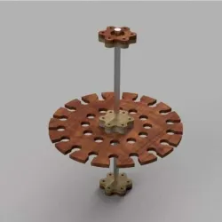 Carousel with woodcarving gouges