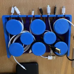 Charging cable hanging and storage
