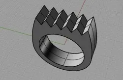 Chunky Saw Ring