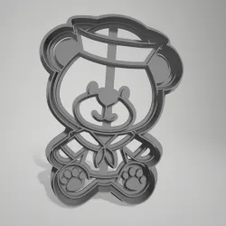 Cookie Cutter - Cookie Cutter - Teddy Bear Salior - Teddy Bear Sailor Bear 9x12,5cm