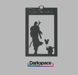 disney mandalorian key ring