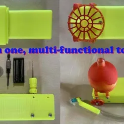 DIY portable hair cutter and multi-functional tool kit using 3D printer, all in one