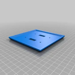 DOUBLE TOGGLE SWITHC PLATE