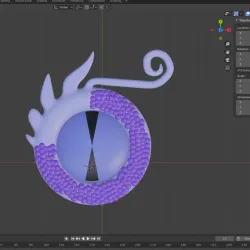 Dragon eye, stl in blender