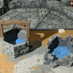 Fantasy Wargame Terrain - Well and Ruined Well