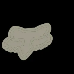 Fox head logo 2d