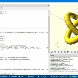 Function parser for OpenSCAD and parametric curve grapher